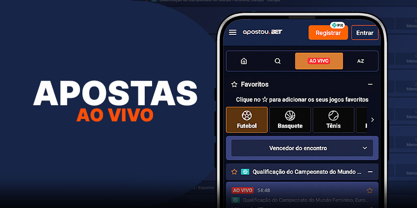 Como fazer apostas ao vivo na Apostou.bet