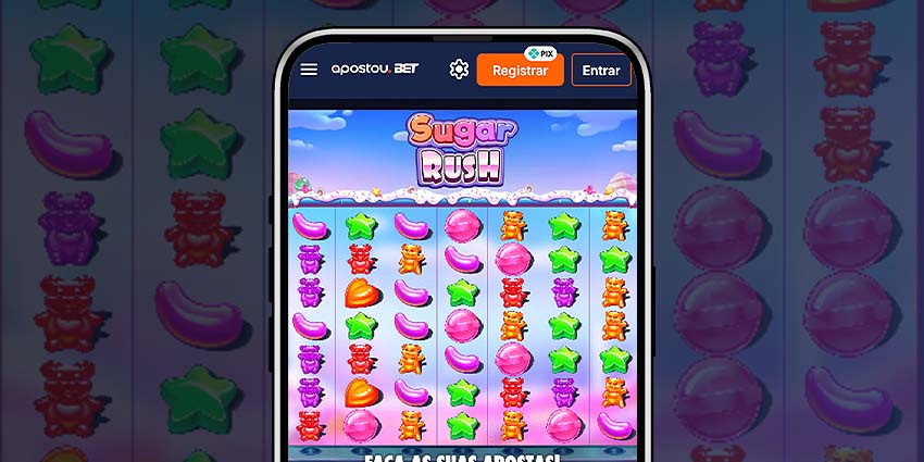 Como funciona o Sugar Rush no cassino da Apostou.bet.br